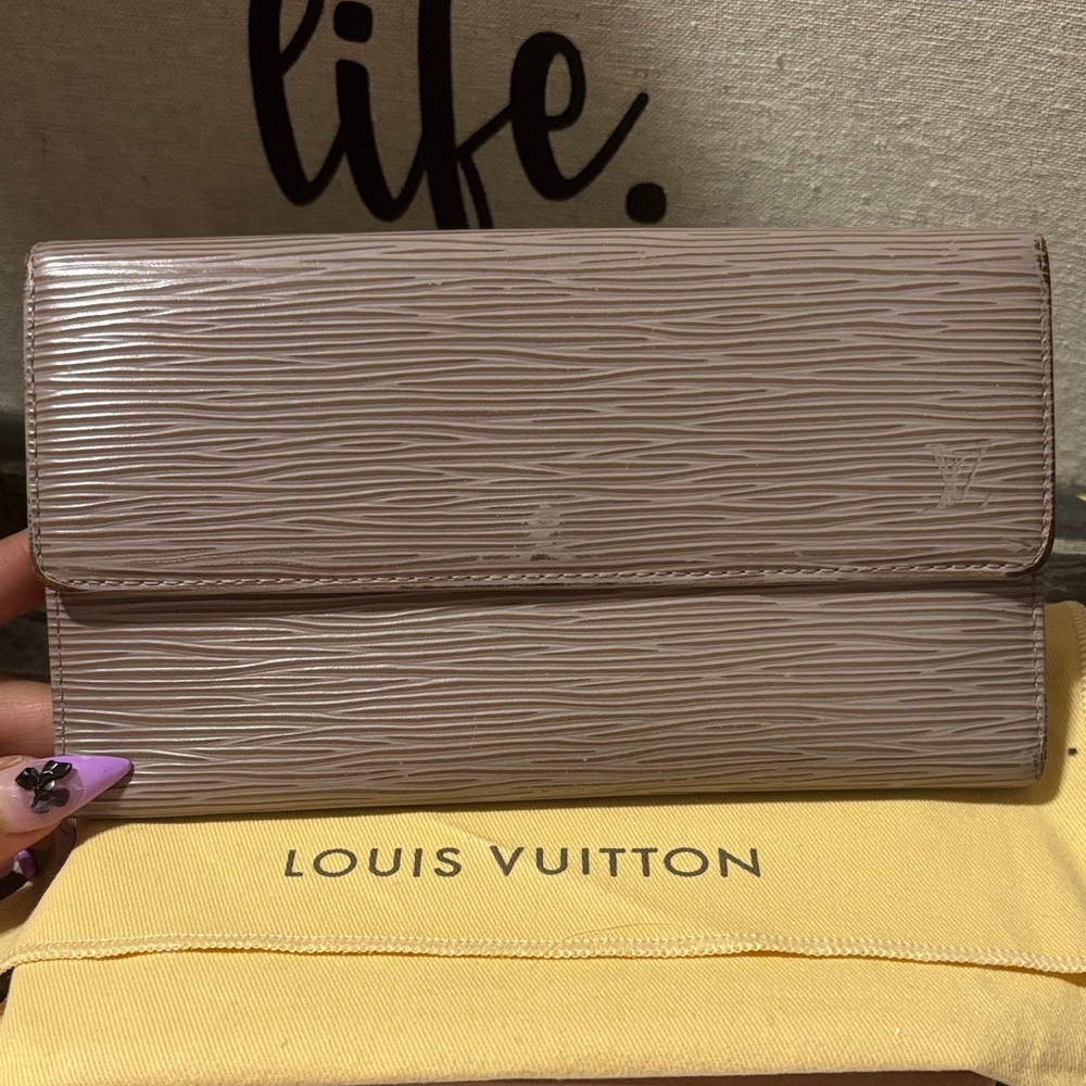 Louis Vuitton Taupe Epi Leather Wallet